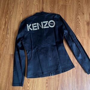 Kenzo Black Long Sleeve Shirt with Logo